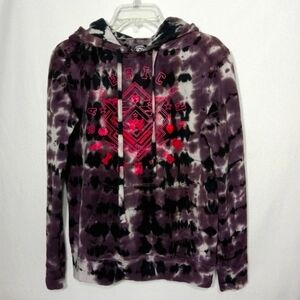 AMERICAN FIGHTER Hoodie Pullover Sweatshirt Grey Multicolored Womens Size Small